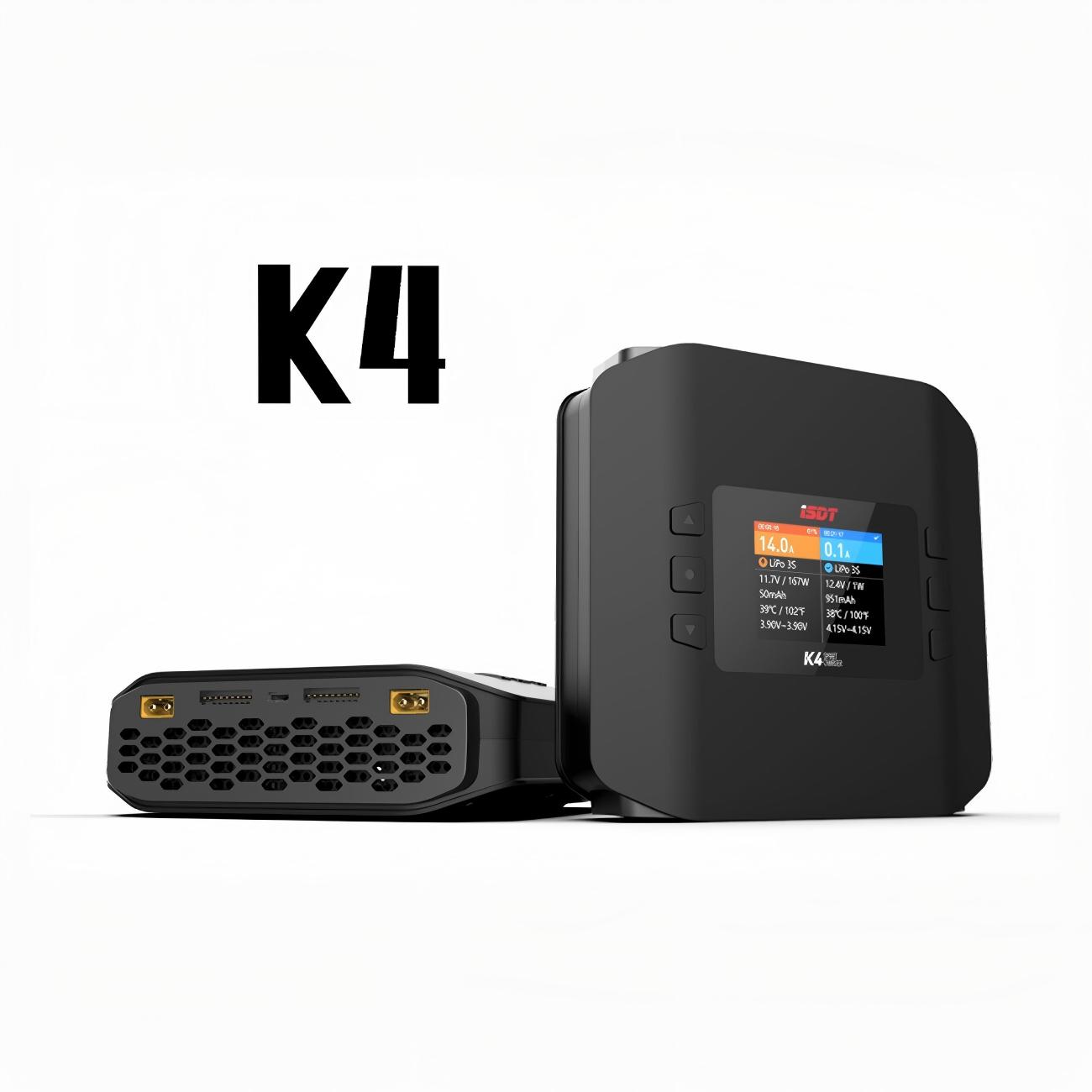 Isdt K4 Dual Lipo Charger - Orijinal ISDT K4 Çift Kanallı Akıllı