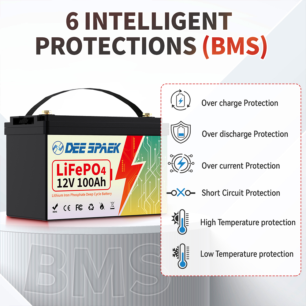 DEEPSPAEK 12V 100Ah Lifepo4 Pi - Lifepo4 12V 100Ah Bms Bluetooth incelemesi ve fiyatı