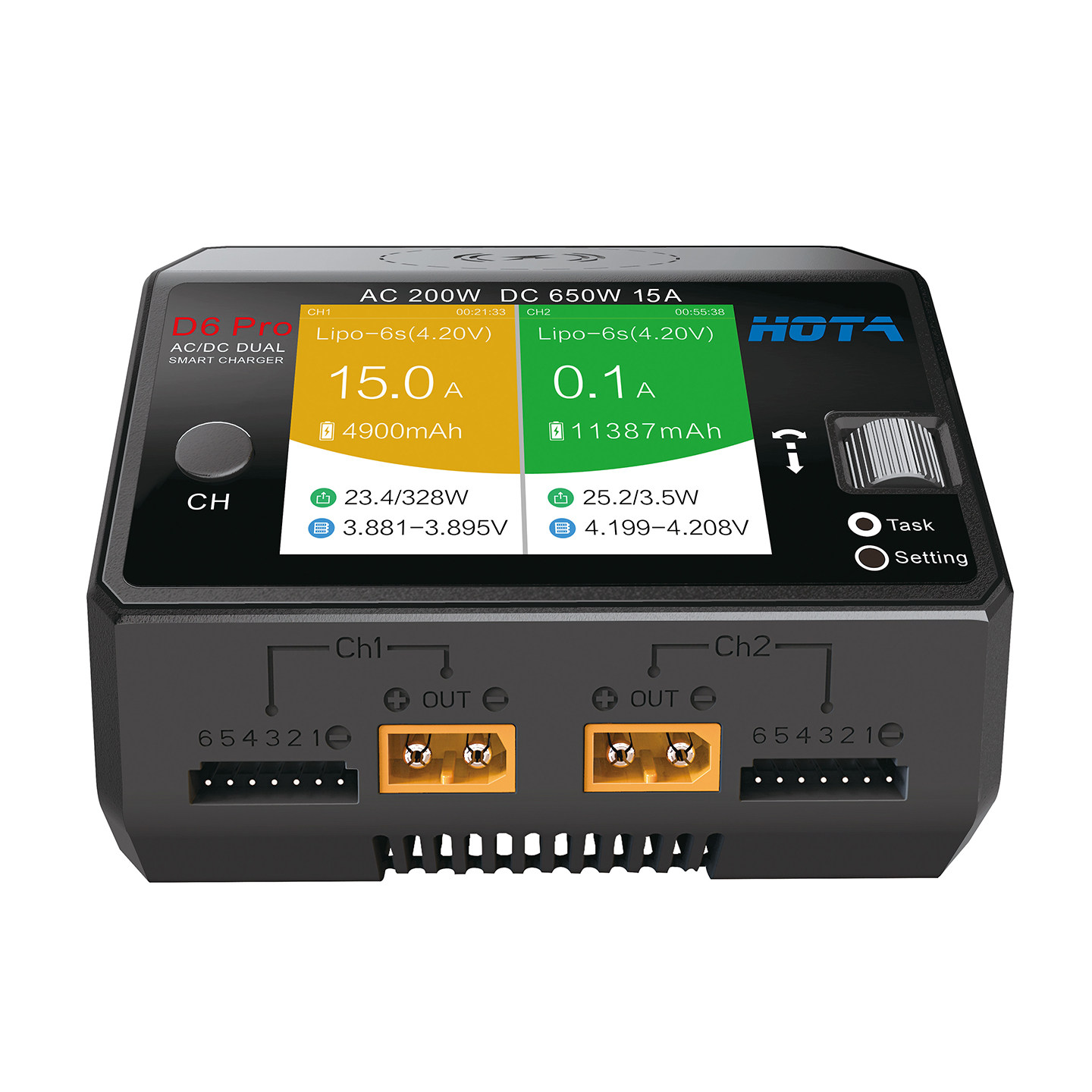 HOTA D6 Pro AC/DC Çift Kanallı - Hota D6 Pro Dual Lipo Charger incelemesi ve fiyatı
