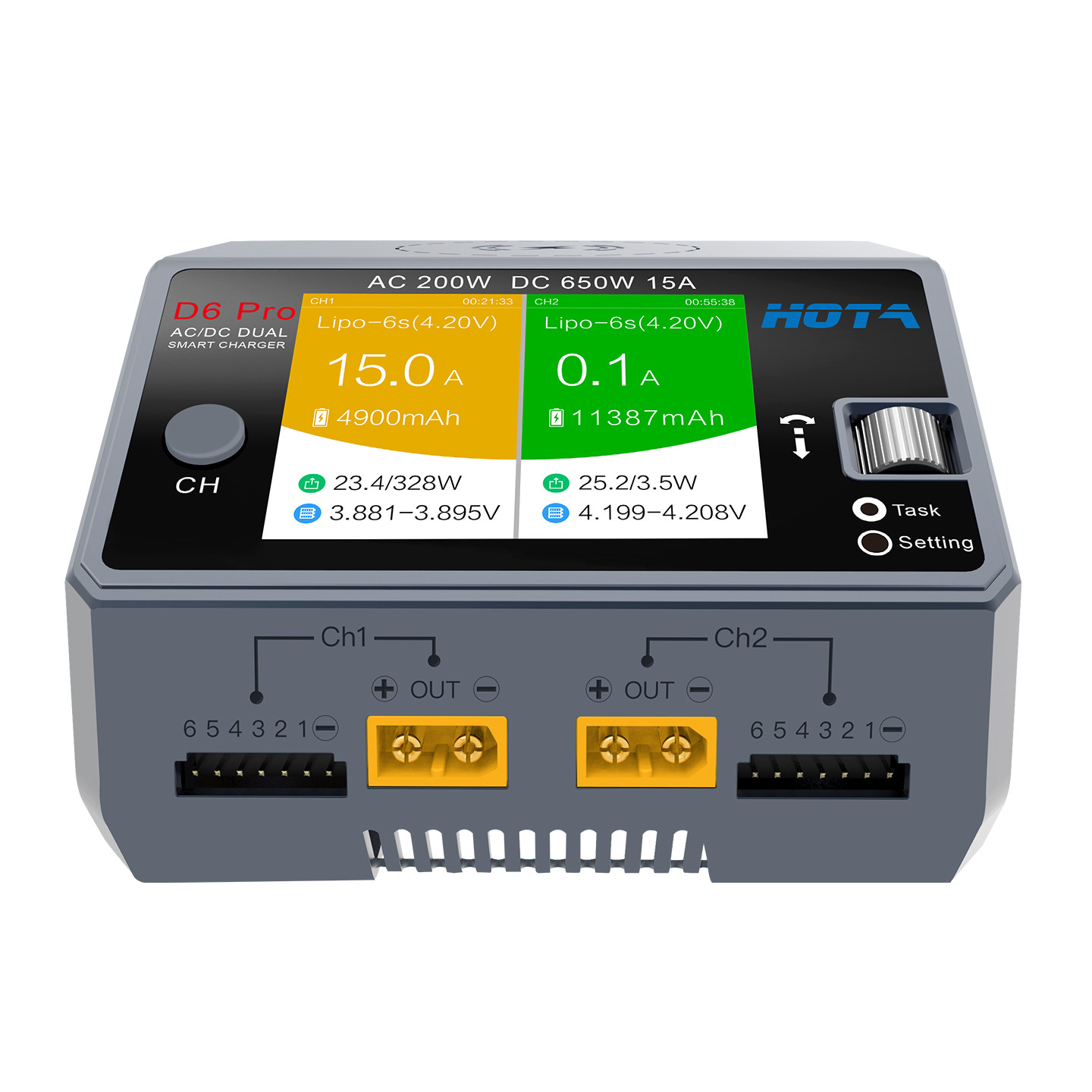 HOTA D6 Pro AC/DC Çift Kanallı - Hota D6 Pro Dual Lipo Charger incelemesi ve fiyatı