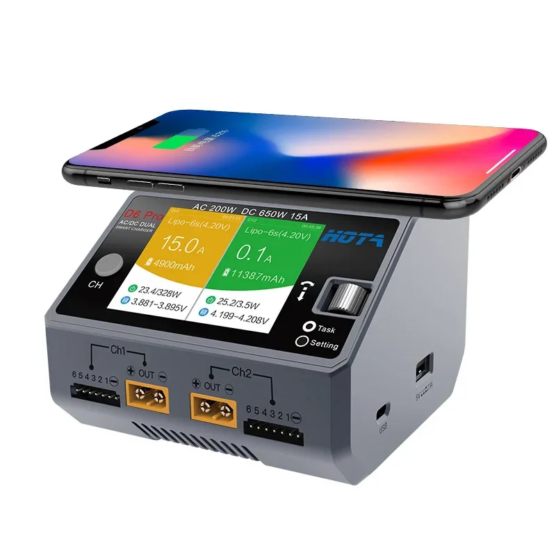 HOTA D6 Pro 650W Çift Kanallı  - Hota D6 Pro Dual Lipo Charger incelemesi ve fiyatı